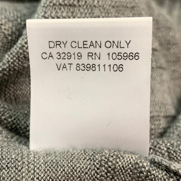 MARLOWE Size S Grey Black Cashmere Silk Beaded V Neck Casual Top - Picture 7 of 7